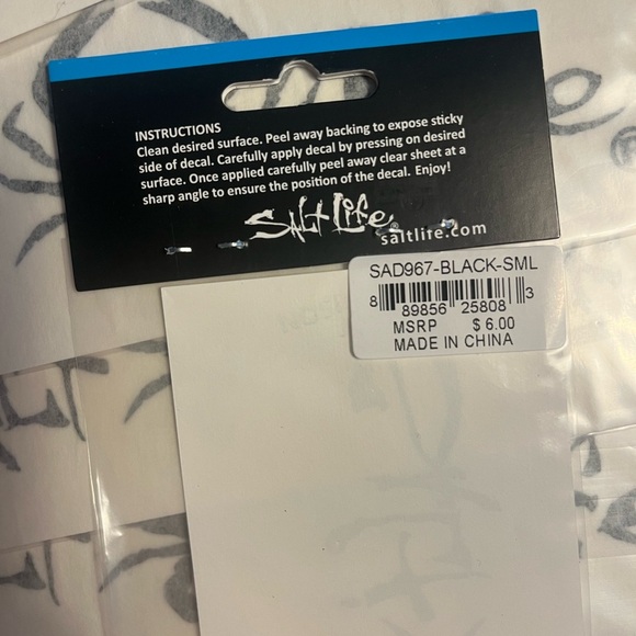 Salt Life crab decal/ sticker. New. Small - Picture 2 of 3